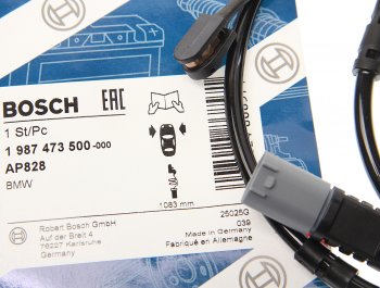 1 199 р. Датчик износа тормозных колодок BMW 5 (F07,F10),7 (F01) передний BOSCH BOSCH 1987473500  с доставкой в г. Кемерово. Увеличить фотографию 2
