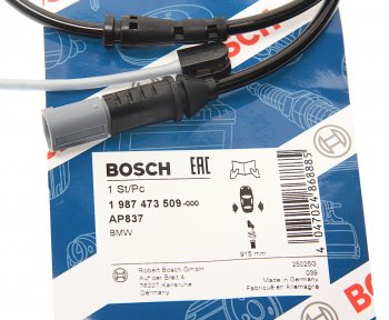 1 099 р. Датчик износа тормозных колодок BMW 5 (F10,F11),6 (F12,F13) задний (1шт.) BOSCH BOSCH 1987473509  с доставкой в г. Кемерово. Увеличить фотографию 2