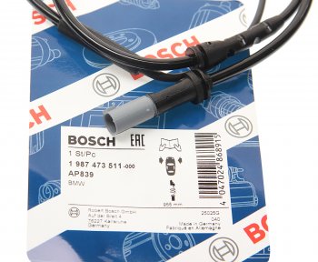 1 299 р. Датчик износа тормозных колодок BMW X3 (F25) передний (1шт.) BOSCH BOSCH 1987473511  с доставкой в г. Кемерово. Увеличить фотографию 2