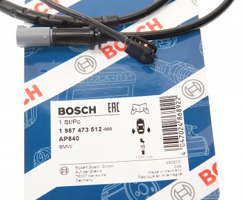 1 139 р. Датчик износа тормозных колодок BMW X5 (E70),X6 (E71) задний BOSCH BOSCH 1987473512  с доставкой в г. Кемерово. Увеличить фотографию 2
