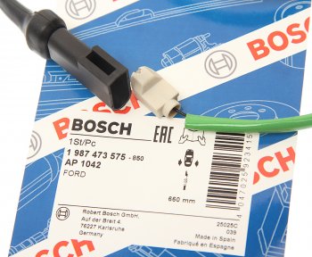 699 р. Датчик износа тормозных колодок FORD задний (1шт.) BOSCH BOSCH 1987473575 BOSCH 1987473575  с доставкой в г. Кемерово. Увеличить фотографию 2