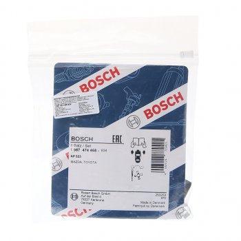 2 599 р. Комплект TOYOTA Auris (06-13) монтажный колодок тормозных передних BOSCH BOSCH 1987474468 BOSCH 1987474468  с доставкой в г. Кемерово. Увеличить фотографию 2