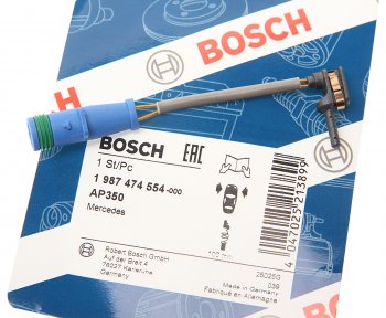 419 р. Датчик износа тормозных колодок MERCEDES S (W222) (13-) передний BOSCH BOSCH 1987474554  с доставкой в г. Кемерово. Увеличить фотографию 2