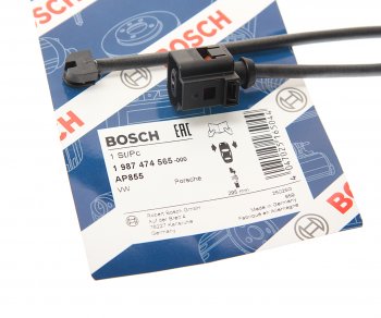 589 р. Датчик износа тормозных колодок VW Touareg (10-) передний BOSCH BOSCH 1987474565  с доставкой в г. Кемерово. Увеличить фотографию 2