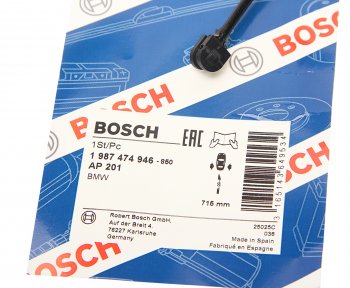 729 р. Датчик износа тормозных колодок BMW X5 (E53) задний (1шт.) BOSCH BOSCH 1987474946  с доставкой в г. Кемерово. Увеличить фотографию 2