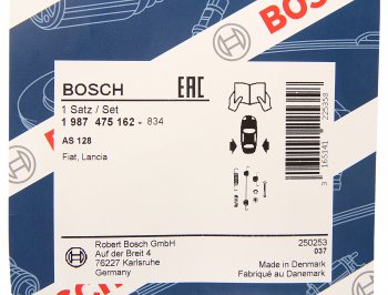 999 р. Ремкомплект RENAULT Logan,Sandero,Symbol колодок тормозных задних BOSCH BOSCH 1987475162  с доставкой в г. Кемерово. Увеличить фотографию 2