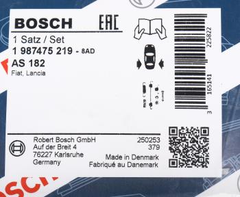 879 р. Комплект FIAT Punto (94-99) монтажный колодок тормозных задних BOSCH BOSCH 1987475219  с доставкой в г. Кемерово. Увеличить фотографию 2