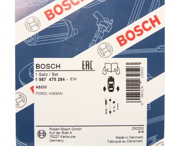 699 р. Ремкомплект FORD Transit (00-) колодок тормозных задних BOSCH BOSCH 1987475284  с доставкой в г. Кемерово. Увеличить фотографию 2
