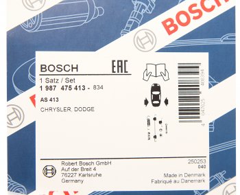 1 389 р. Ремкомплект CHRYSLER Voyager DODGE Caravan стояночного тормоза BOSCH BOSCH 1987475413 BOSCH 1987475413  с доставкой в г. Кемерово. Увеличить фотографию 2