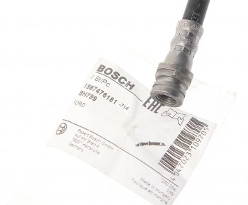 1 469 р. Шланг тормозной FORD Focus 2 передний BOSCH BOSCH 1987476181  с доставкой в г. Кемерово. Увеличить фотографию 2
