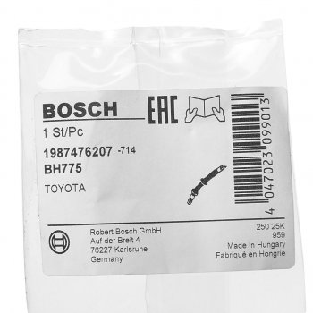 1 099 р. Шланг тормозной TOYOTA Corolla (02-06) задний левыйправый BOSCH BOSCH 1987476207  с доставкой в г. Кемерово. Увеличить фотографию 3