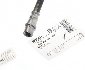 939 р. Шланг тормозной MERCEDES C (W202) (93-00) передний левый/правый BOSCH BOSCH 1987476439 BOSCH 1987476439  с доставкой в г. Кемерово. Увеличить фотографию 2