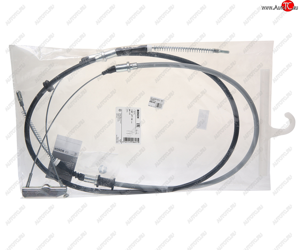 2 199 р. Трос стояночного тормоза DAEWOO Nexia (99-) BOSCH BOSCH 1987477136  с доставкой в г. Кемерово