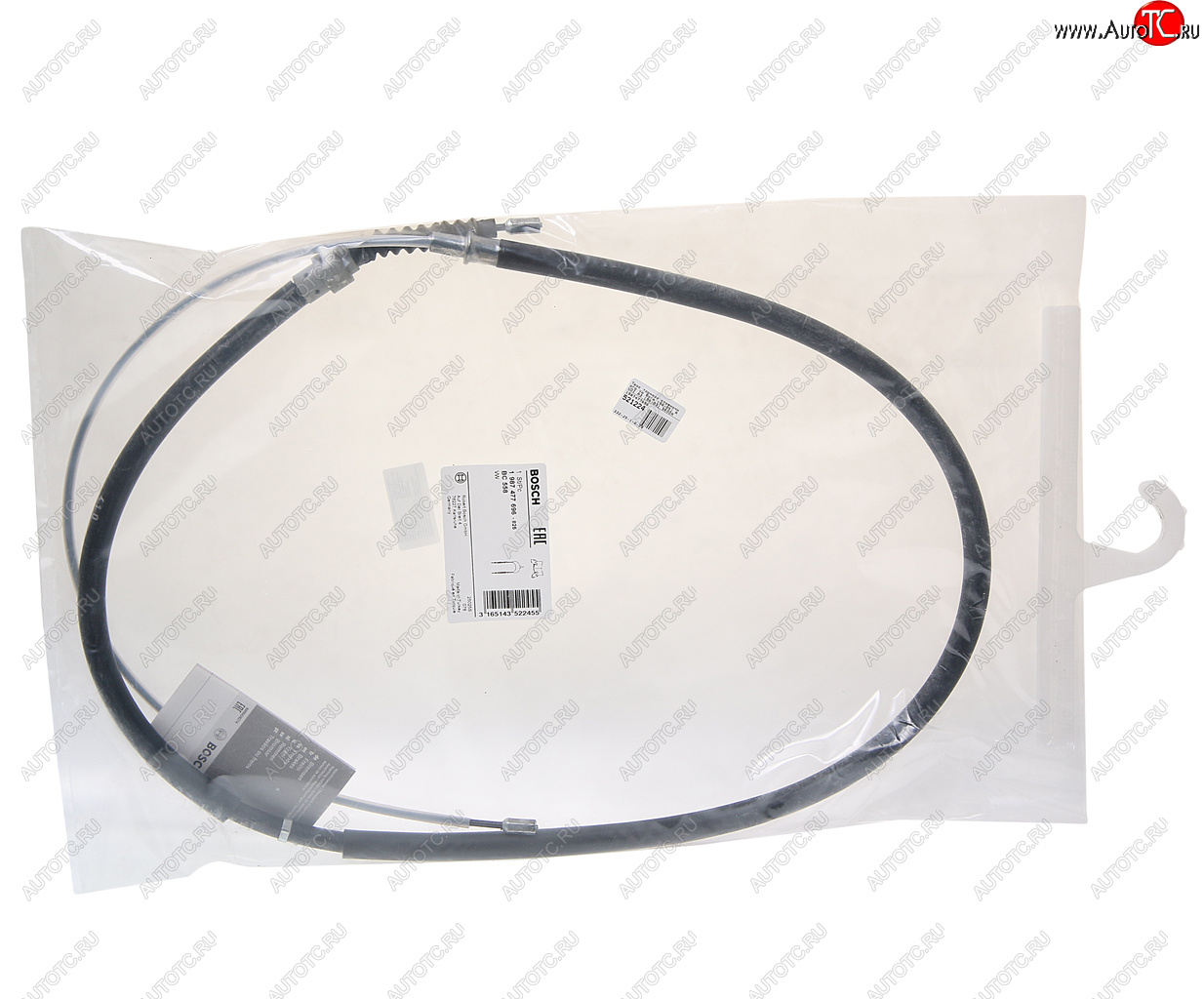 1 259 р. Трос стояночного тормоза VW Bora (98-05) AUDI A3 (96-03) SKODA Octavia (96-10) задний BOSCH BOSCH 1987477696  с доставкой в г. Кемерово