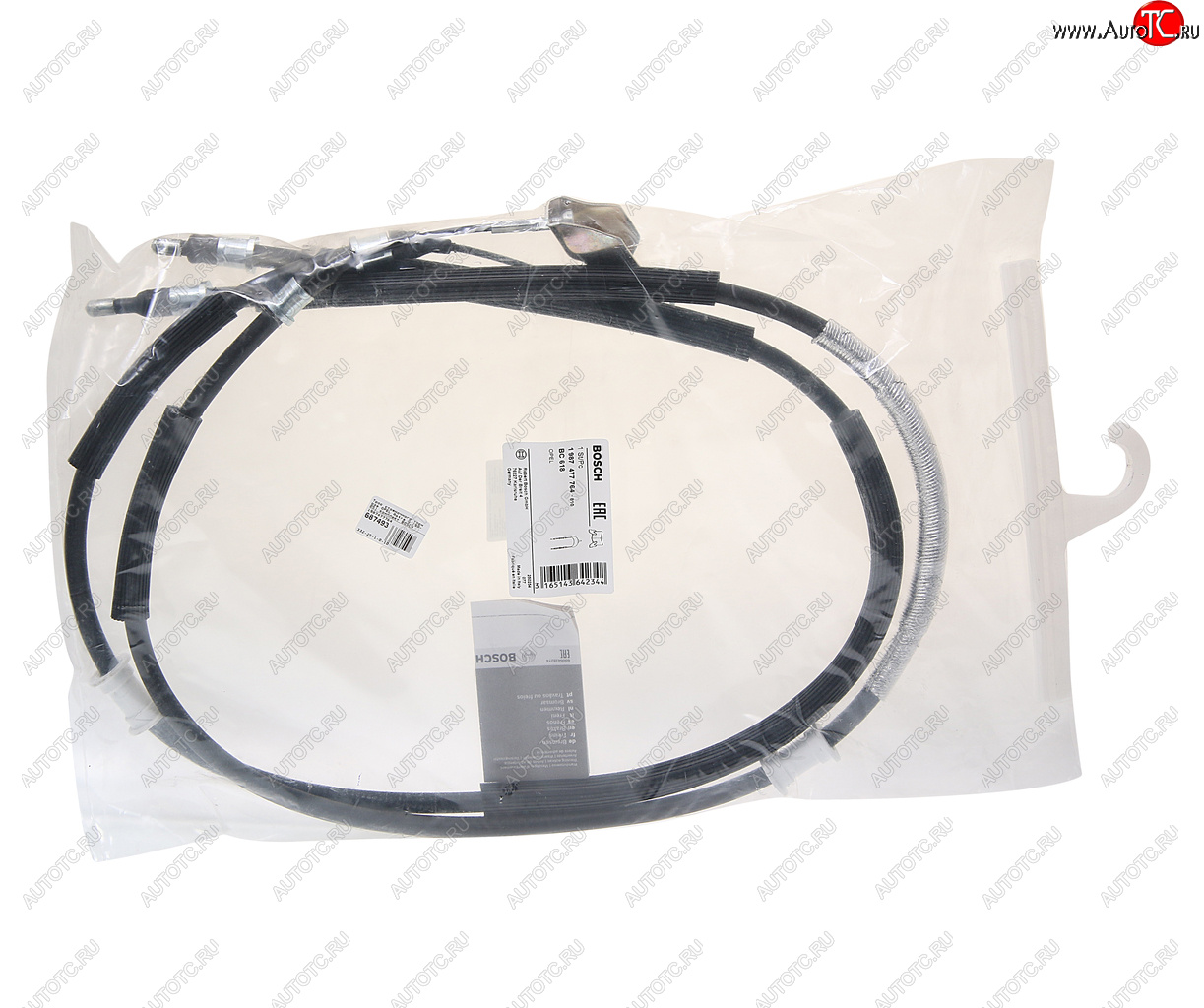 3 099 р. Трос стояночного тормоза OPEL Astra G (98-05) комплект BOSCH BOSCH 1987477764  с доставкой в г. Кемерово