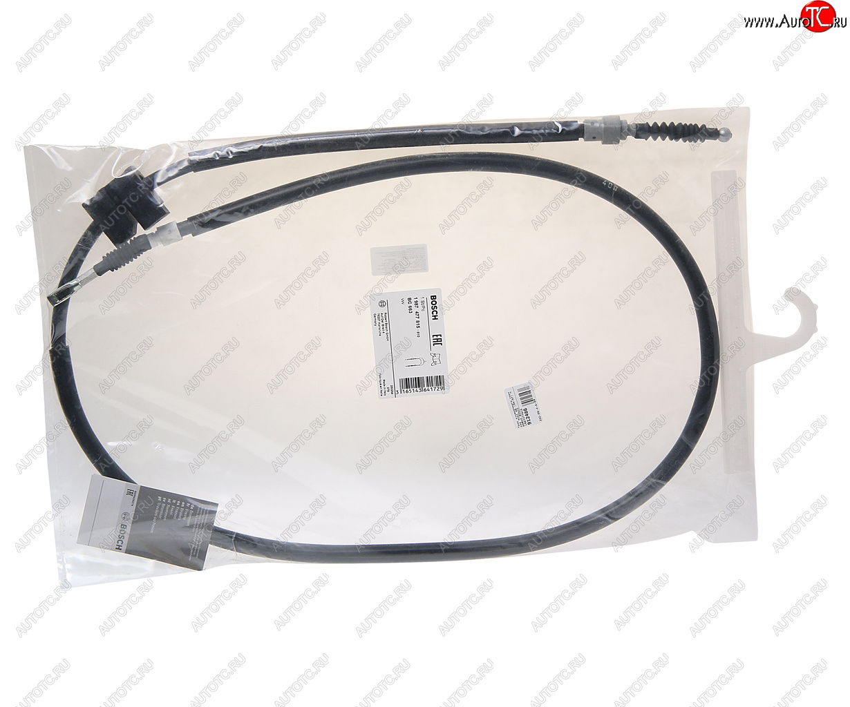 2 199 р. Трос стояночного тормоза AUDI A6 (94-97) правый BOSCH BOSCH 1987477815 BOSCH 1987477815  с доставкой в г. Кемерово