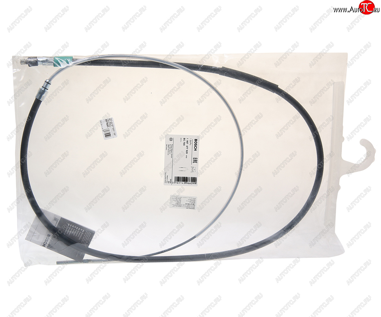 1 549 р. Трос стояночного тормоза BMW X5 (E53) (00-06) BOSCH BOSCH 1987477820  с доставкой в г. Кемерово