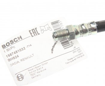 739 р. Шланг тормозной RENAULT Logan (04-),Sandero (07-) передний левыйправый BOSCH BOSCH 1987481032  с доставкой в г. Кемерово. Увеличить фотографию 2