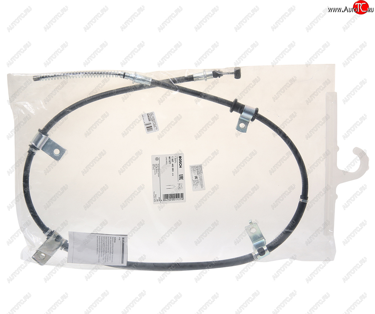 1 759 р. Трос стояночного тормоза CHEVROLET Aveo (03-06) правый BOSCH BOSCH 1987482083  с доставкой в г. Кемерово