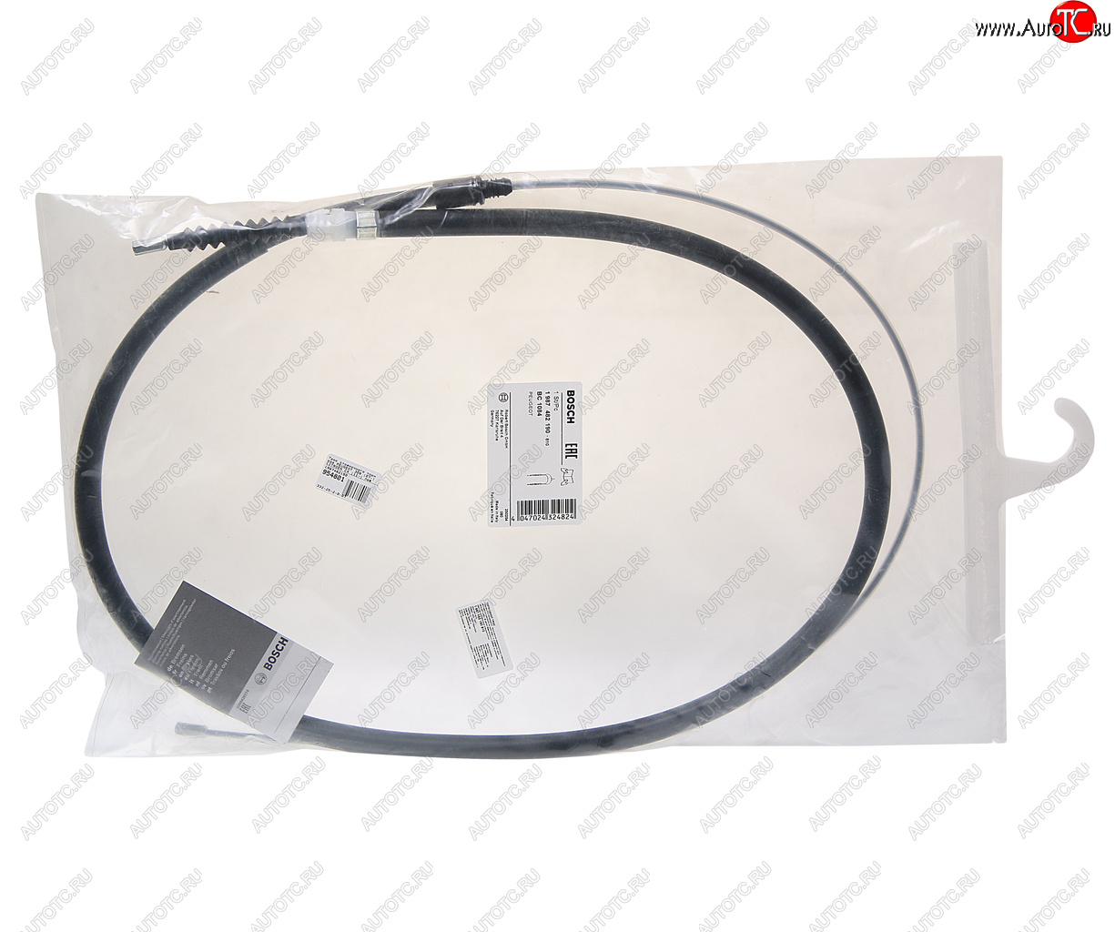 2 199 р. Трос стояночного тормоза PEUGEOT 308 (07-) CITROEN C4 (11-) левый BOSCH BOSCH 1987482190  с доставкой в г. Кемерово