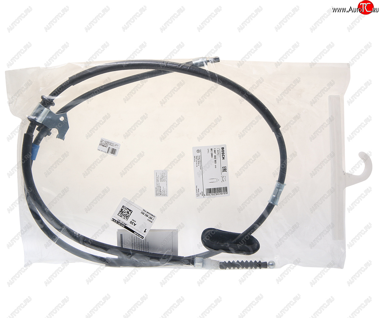 2 489 р. Трос стояночного тормоза CHEVROLET Cruze (09-) левый BOSCH BOSCH 1987482503  с доставкой в г. Кемерово