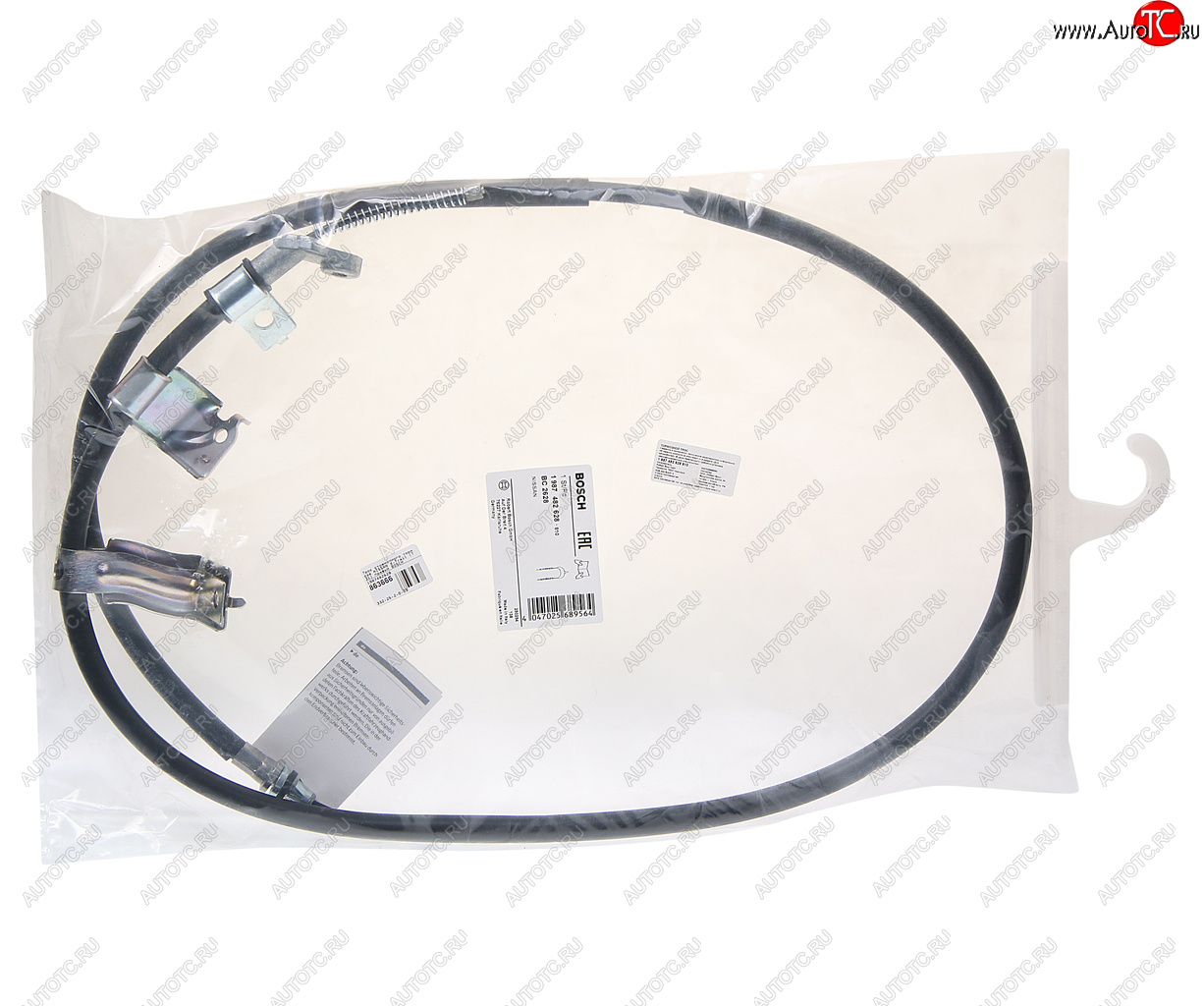 3 299 р. Трос стояночного тормоза NISSAN X-Trail (T31) правый BOSCH BOSCH 1987482628  с доставкой в г. Кемерово