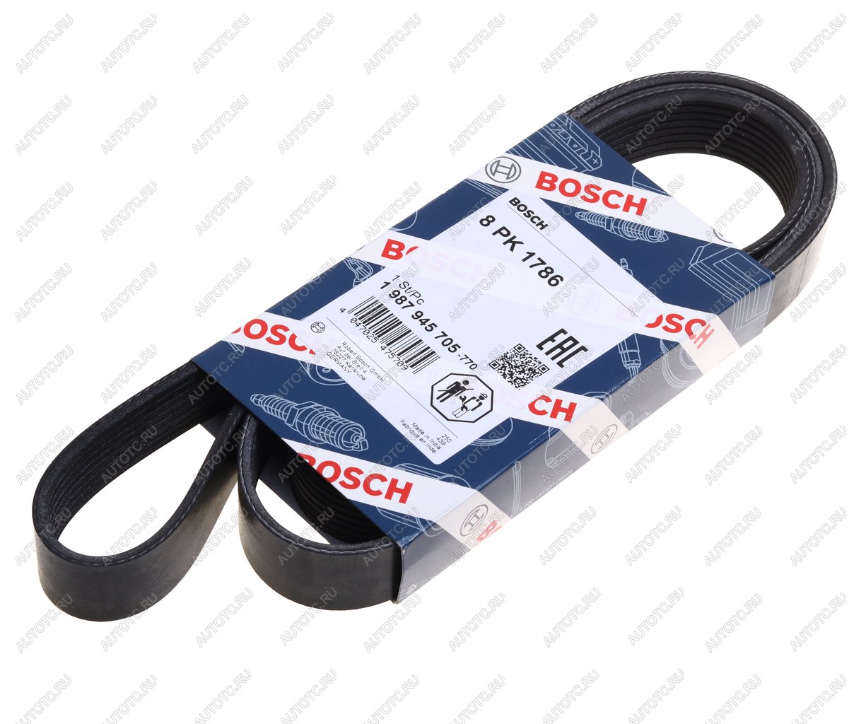 2 389 р. Ремень приводной поликлиновой 8PK1786 BMW X3 (F25) BOSCH BOSCH 1987945705  с доставкой в г. Кемерово