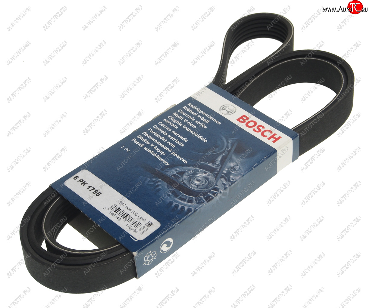 1 029 р. Ремень приводной поликлиновой 6PK1755 BOSCH BOSCH 1987946030 BOSCH 1987946030  с доставкой в г. Кемерово