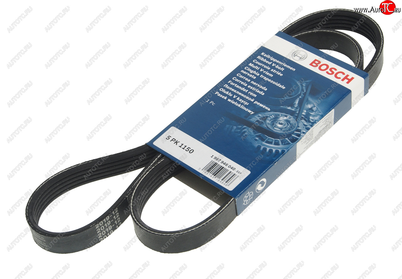 799 р. Ремень приводной поликлиновой 5PK1150 BOSCH BOSCH 1987946040  с доставкой в г. Кемерово