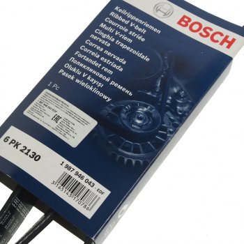 1 959 р. Ремень приводной поликлиновой 6PK2130 BOSCH BOSCH 1987946043  с доставкой в г. Кемерово. Увеличить фотографию 2