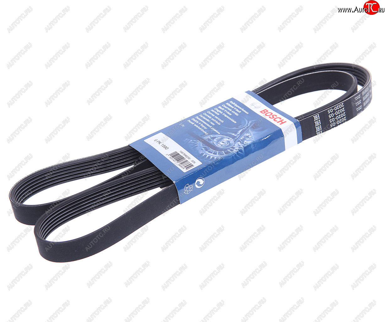 1 359 р. Ремень приводной поликлиновой 6PK1590 AUDI A4 (04-) BOSCH BOSCH 1987946096  с доставкой в г. Кемерово