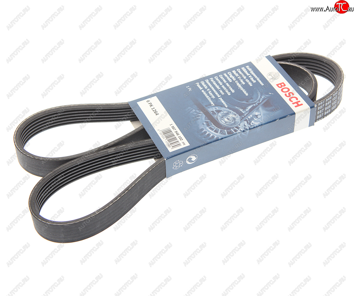 1 129 р. Ремень приводной поликлиновой 6PK1264 BOSCH BOSCH 1987946102 BOSCH 1987946102  с доставкой в г. Кемерово