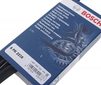 1 389 р. Ремень приводной поликлиновой 6PK2238 MERCEDES E (W211) BOSCH BOSCH 1987946104  с доставкой в г. Кемерово. Увеличить фотографию 2