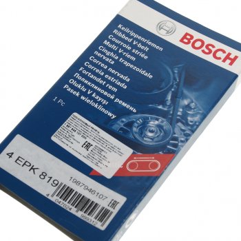 799 р. Ремень приводной поликлиновой 4PK819 BOSCH BOSCH 1987946107  с доставкой в г. Кемерово. Увеличить фотографию 2