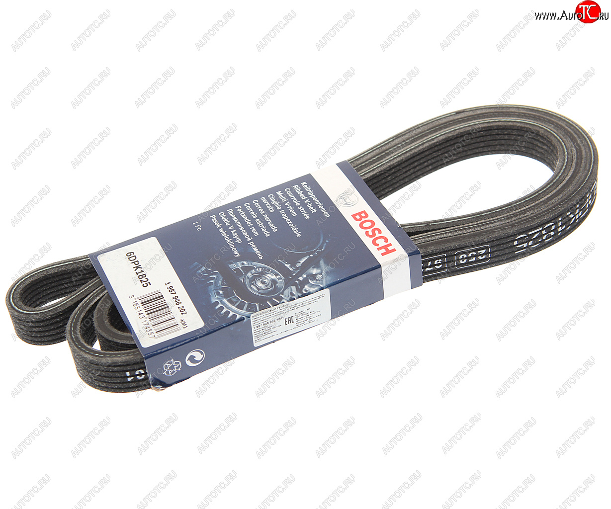 3 099 р. Ремень приводной поликлиновой 6PK1825D BOSCH BOSCH 1987946202  с доставкой в г. Кемерово