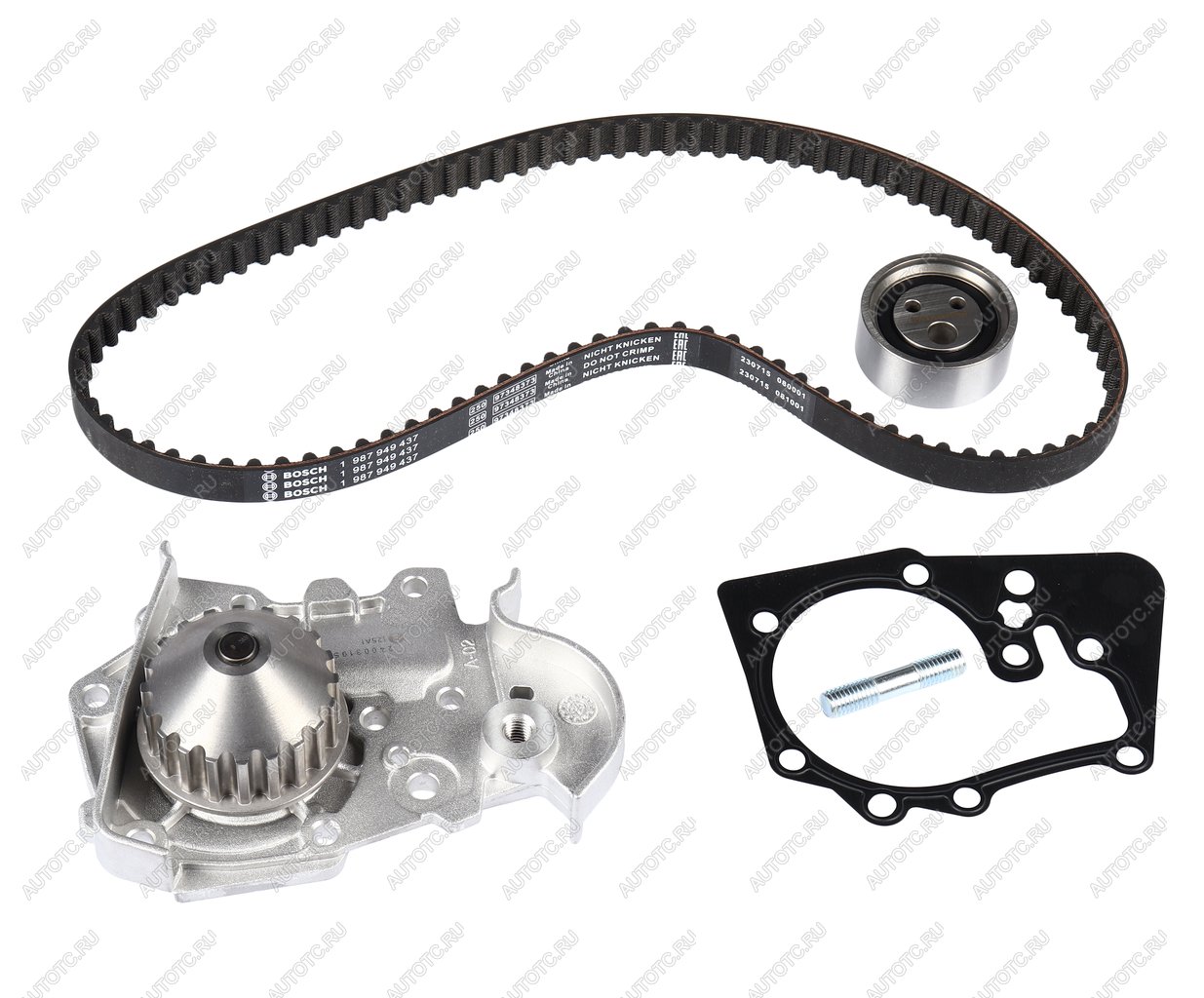 6 599 р. Комплект ГРМ RENAULT Logan,Sandero (-09) (1.41.6) (8V) с водяным насосом BOSCH BOSCH 1987946466  с доставкой в г. Кемерово
