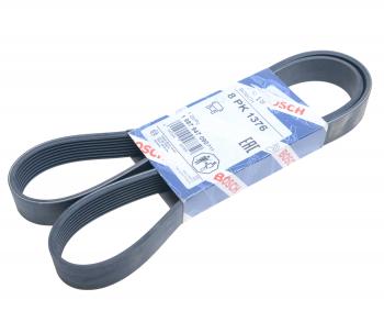 1 479 р. Ремень приводной поликлиновой 8PK1376 MAN TGA 33.360 (D 2866) BOSCH BOSCH 1987947090  с доставкой в г. Кемерово. Увеличить фотографию 1