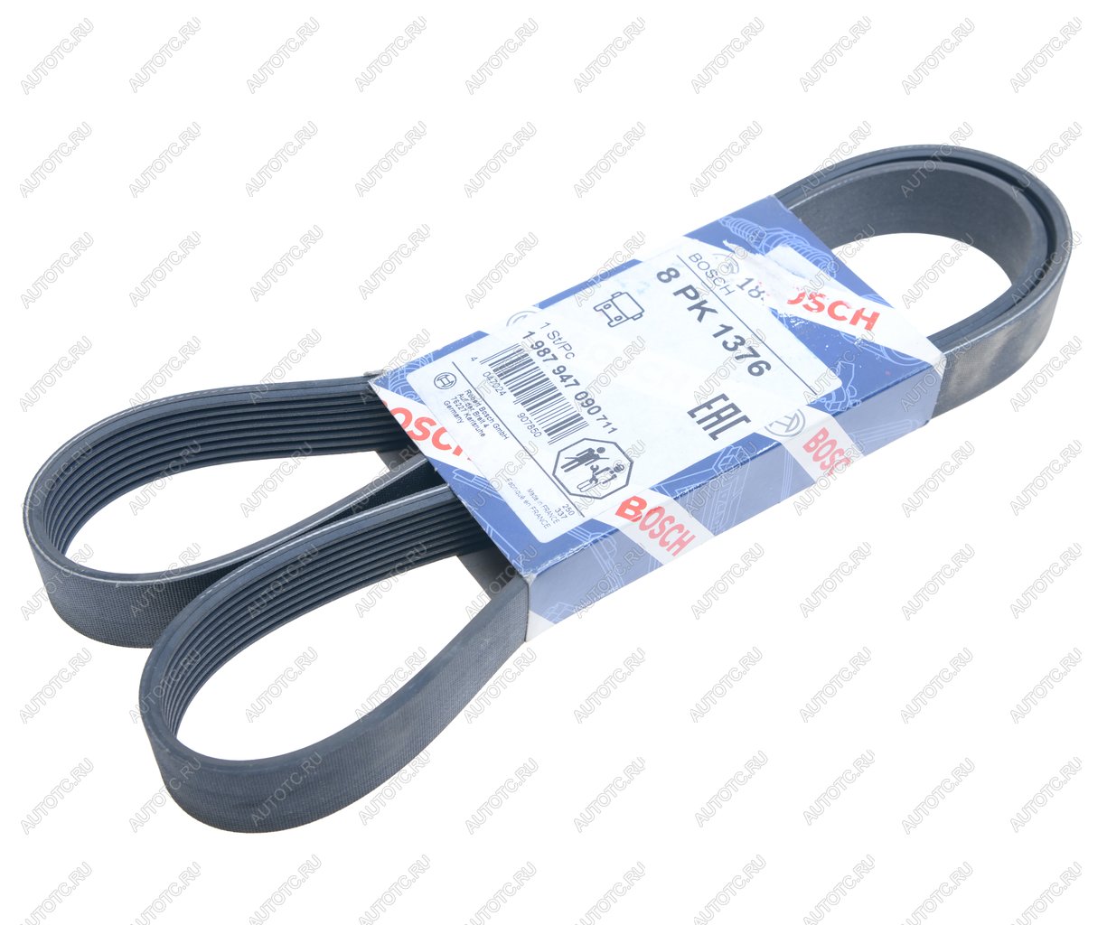 1 479 р. Ремень приводной поликлиновой 8PK1376 MAN TGA 33.360 (D 2866) BOSCH BOSCH 1987947090  с доставкой в г. Кемерово