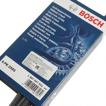 1 789 р. Ремень приводной поликлиновой 6PK2585 BOSCH BOSCH 1987947552  с доставкой в г. Кемерово. Увеличить фотографию 2