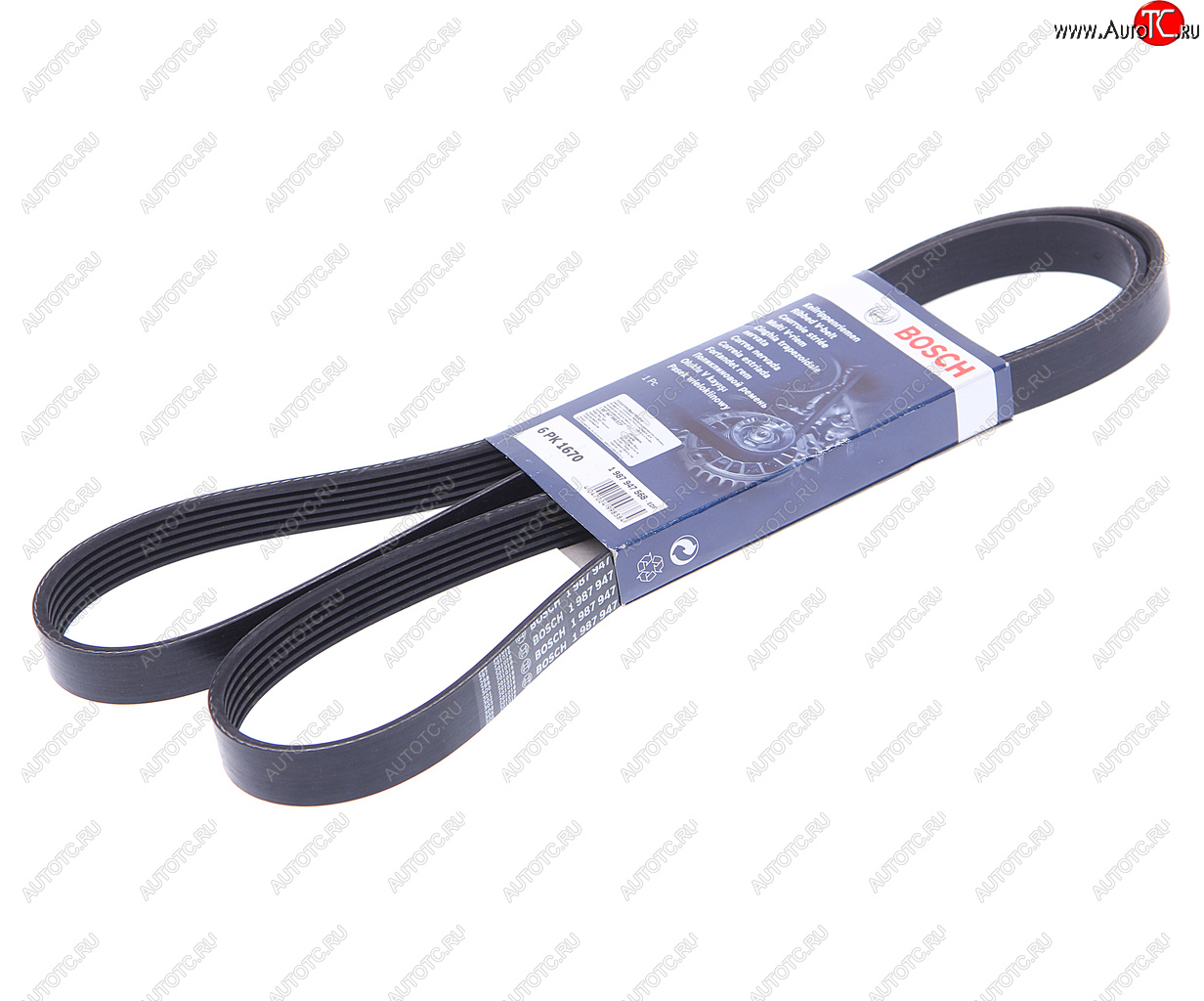 1 069 р. Ремень приводной поликлиновой 6PK1670 BOSCH BOSCH 1987947568  с доставкой в г. Кемерово