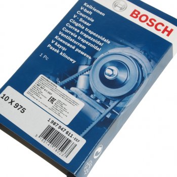 399 р. Ремень приводной клиновой 10х975 BOSCH BOSCH 1987947611  с доставкой в г. Кемерово. Увеличить фотографию 2
