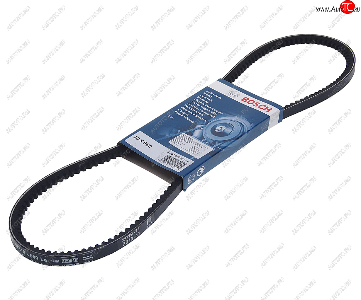 389 р. Ремень приводной клиновой 10х980 BMW 5 (E34) BOSCH BOSCH 1987947612 BOSCH 1987947612  с доставкой в г. Кемерово