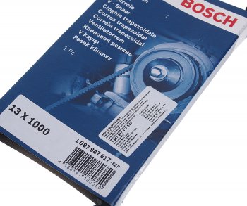 499 р. Ремень приводной клиновой 13х1000 FORD Ranger BOSCH BOSCH 1987947617 BOSCH 1987947617  с доставкой в г. Кемерово. Увеличить фотографию 2