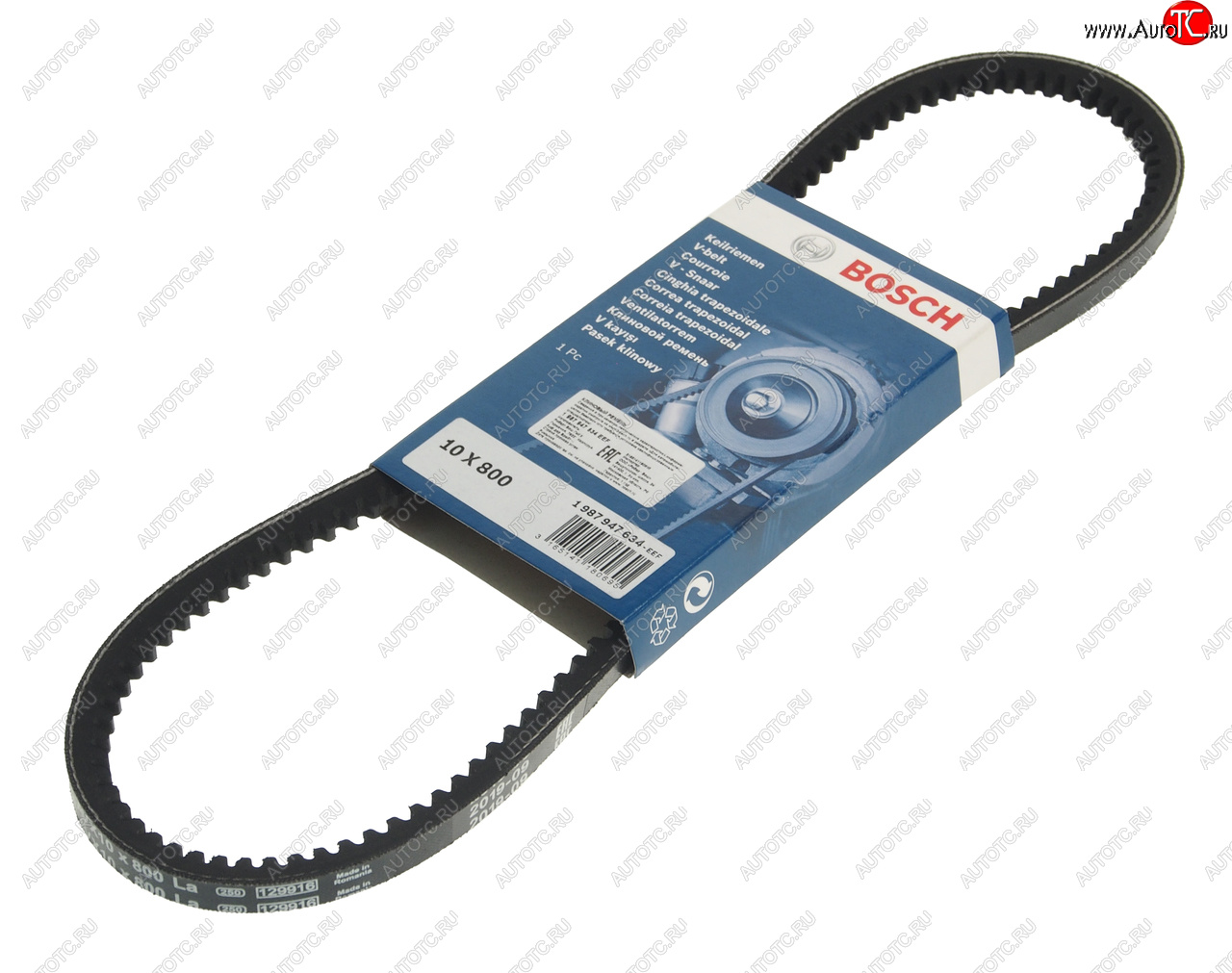 329 р. Ремень приводной клиновой 10х800 BOSCH BOSCH 1987947634  с доставкой в г. Кемерово
