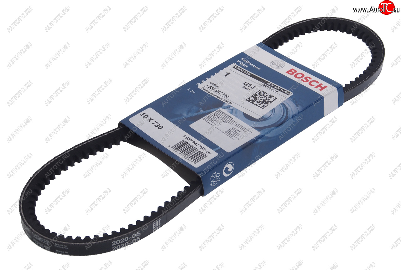 295 р. Ремень приводной клиновой 10X730 BOSCH BOSCH 1987947790  с доставкой в г. Кемерово