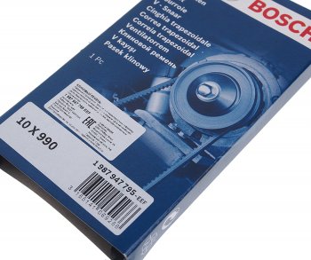 419 р. Ремень приводной клиновой 10X990 BOSCH BOSCH 1987947795 BOSCH 1987947795  с доставкой в г. Кемерово. Увеличить фотографию 2