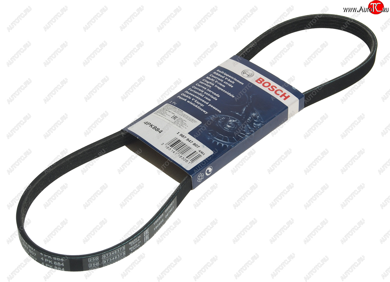 639 р. Ремень приводной поликлиновой 4PK884 BOSCH BOSCH 1987947807 BOSCH 1987947807  с доставкой в г. Кемерово