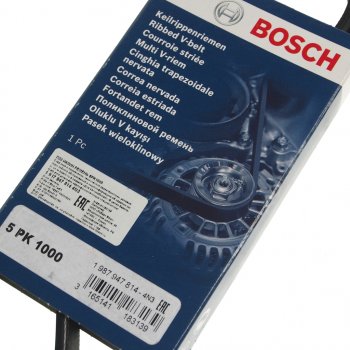 689 р. Ремень приводной поликлиновой 5PK1000 BOSCH BOSCH 1987947814  с доставкой в г. Кемерово. Увеличить фотографию 2
