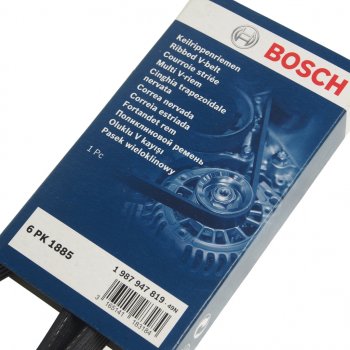 1 079 р. Ремень приводной поликлиновой 6PK1885 BOSCH BOSCH 1987947819  с доставкой в г. Кемерово. Увеличить фотографию 2