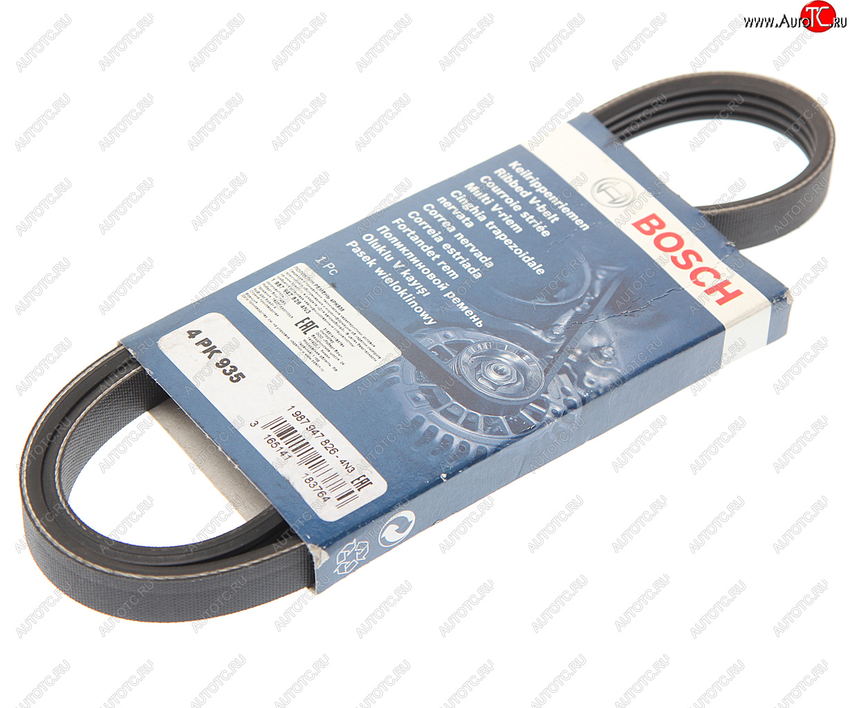 549 р. Ремень приводной поликлиновой 4PK935 BOSCH BOSCH 1987947826  с доставкой в г. Кемерово